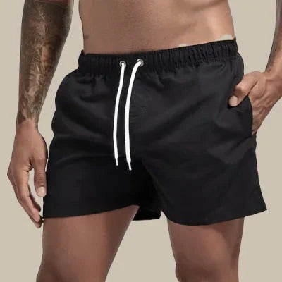 Men’s Swim Shorts – Quick Dry – Relaxed Fit – Above Knee – Elastic Waist with Drawstring